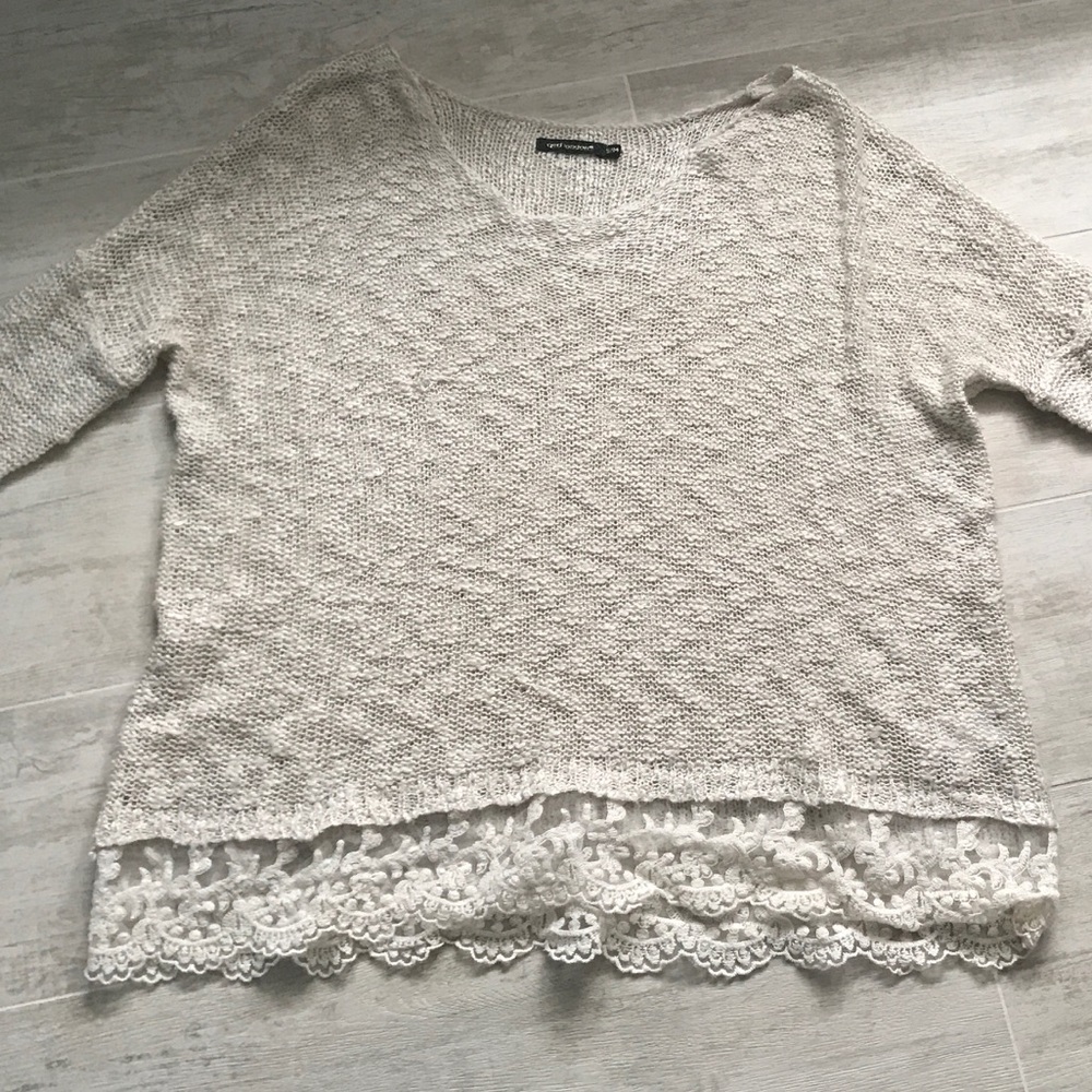LF Lace Loose Sweater